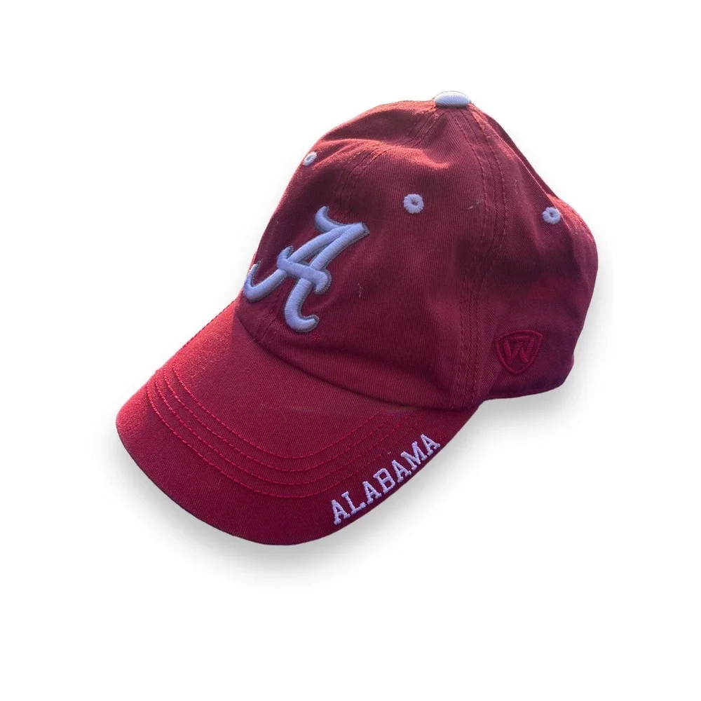 Alabama Crimson Tide Bama Embroidered Logo Top Of‎ The World Adjustable Hat Cap